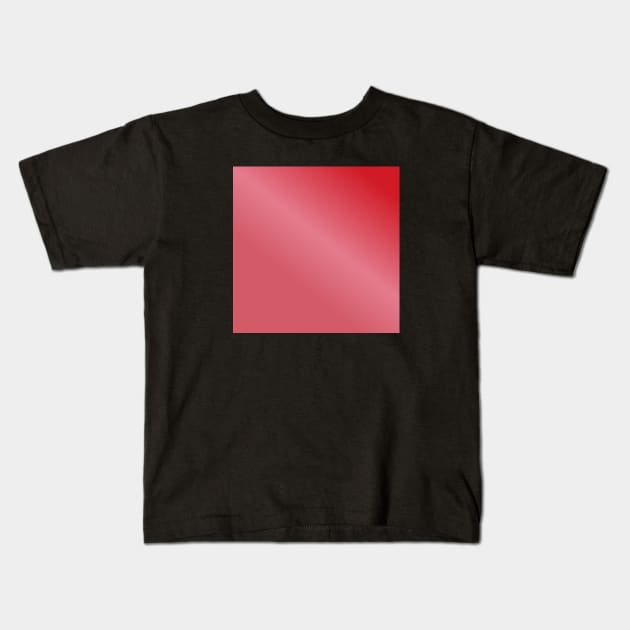 Red Gradient Color Kids T-Shirt by BlackMeme94